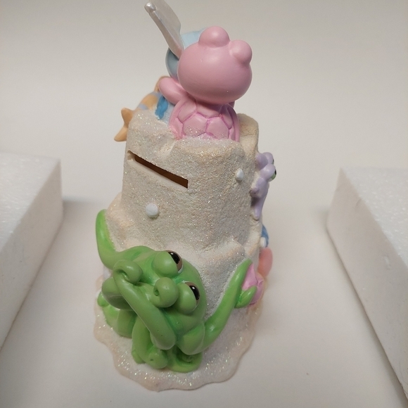 Russ Berrie The Sea Peepers w/ Sand Castle Ceramic Bank - Picture 5 of 9